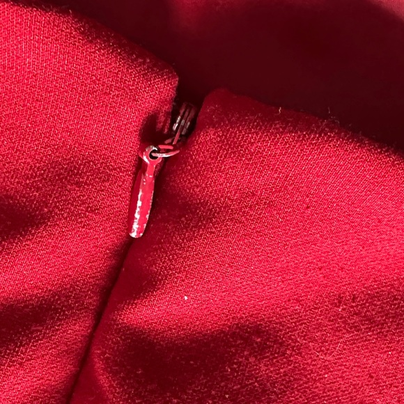 Cinq à Sept Bold Red Dakota Midi Dress - Picture 10 of 10